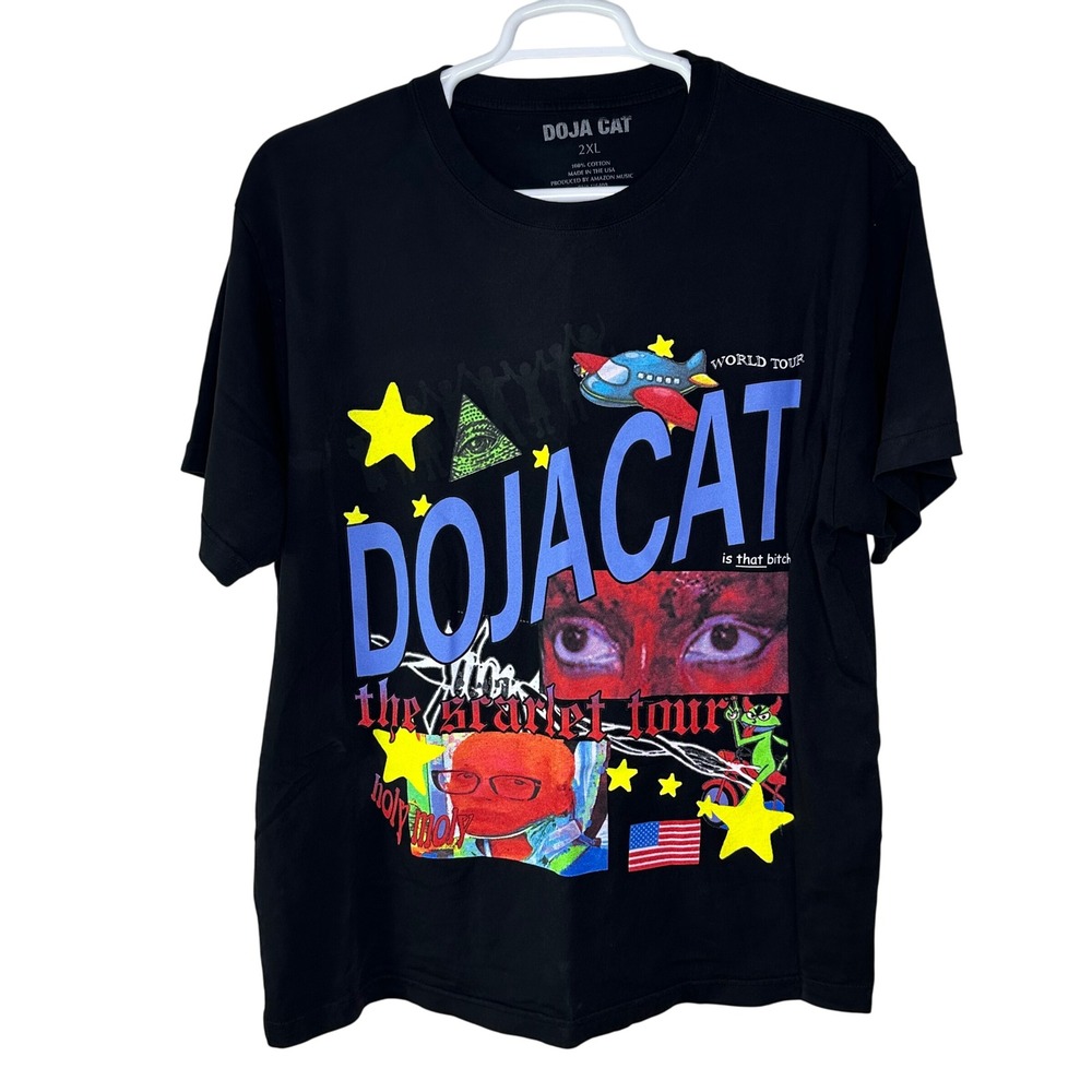 Doja Cat‎ Scarlet Tour T Shirt Men's 2XL Hip Hop Rap Merch Concert GUC